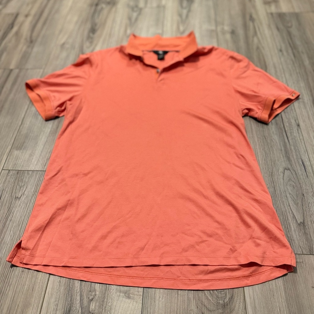 CK Jeans Men's Orange Polo Shirt Sz Large